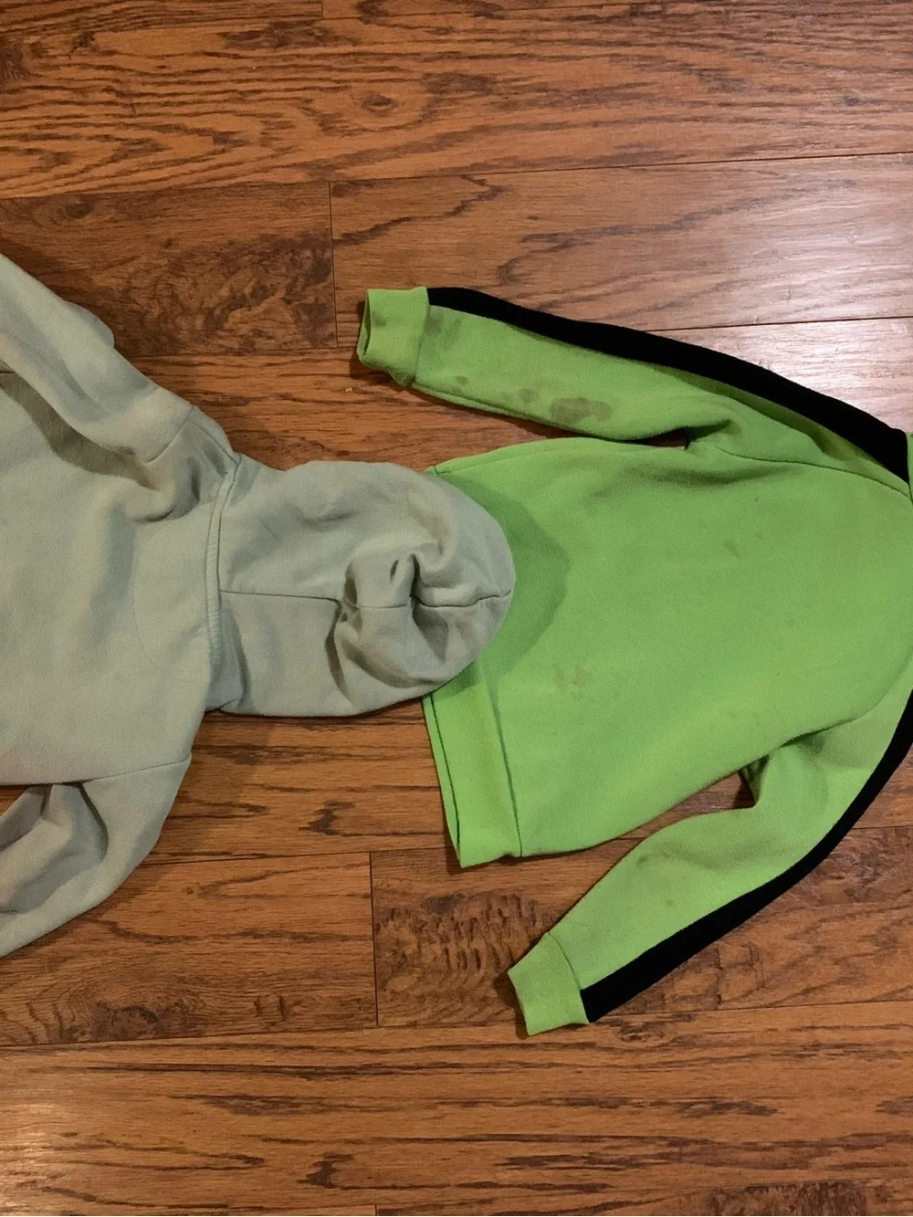 Reebok Light Green Kids' Hoodie with Logo